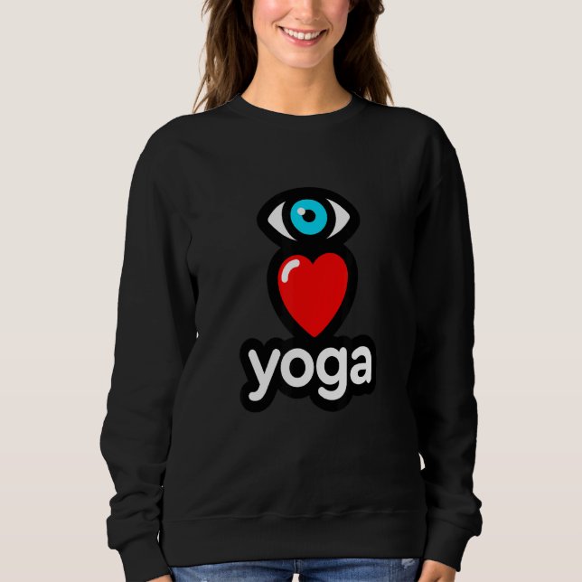 Moletom Eu Amo Yoga (Frente)