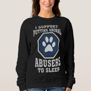 Moletom Eu Apoio A Colocação De Abusos Animais No Sono