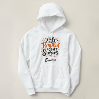 Moletom Eu Artesanato Histórias de Halloween, Hoodie Perso