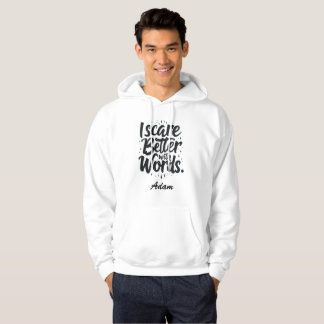 Moletom Eu Assusto Melhor Com Palavras Personalizadas Do D