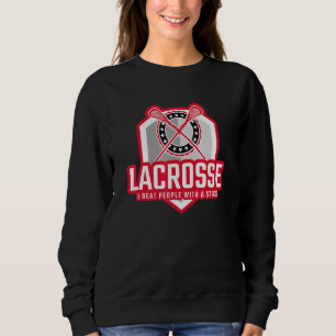 Moletom EU BATI PESSOAS COM UM Lacrosse VESTIDO