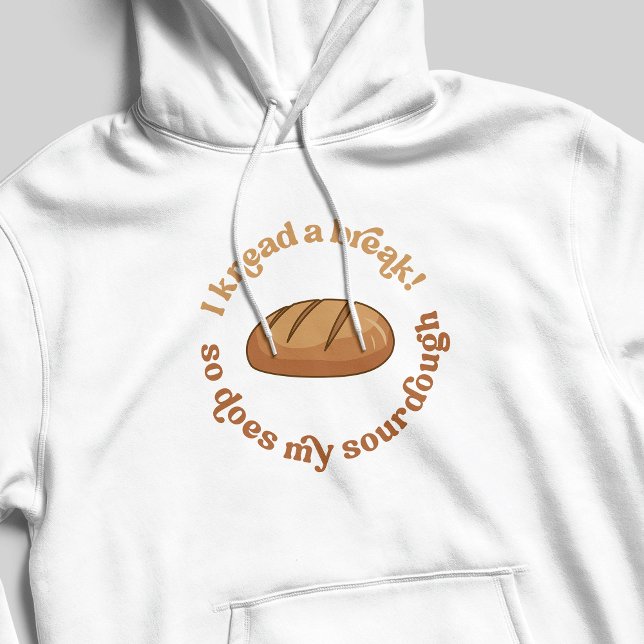Moletom Eu Conheço Uma Quebra, Assim Como Minha Sourmgh Ba (Trendy funny sourdough bread baker white hoodie - the perfect gift for a sourdough enthusiast)