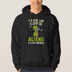 Moletom Eu Corro Em Aliens De Café E Palavras Criptid Alin