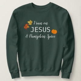 Moletom Eu Corro Em Jesus E Pumpkin Spice T-Shirt