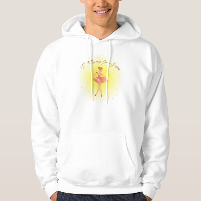 Moletom Eu danço para o Hoodie de Jesus (Frente)