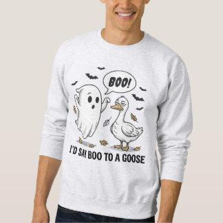 Moletom Eu Diria Boo A Um Ganso – Halloween Divertido