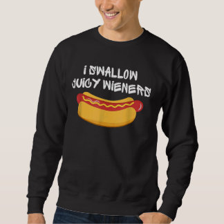 Moletom Eu engulo Juiche Wieners 4 de julho Piada engraçad