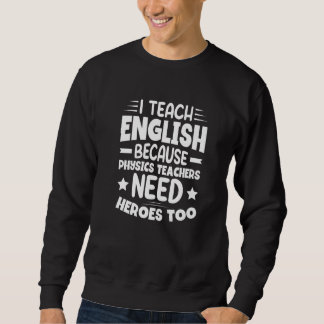 Moletom Eu Ensino Inglês Porque Professores de Física Prec