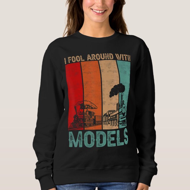 Moletom Eu Envolvo-Me Com Modelos De Traços De Comboio Ret (Frente)