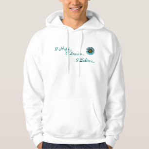 Moletom Eu espero, mim sonho-me acredito o Hoodie de