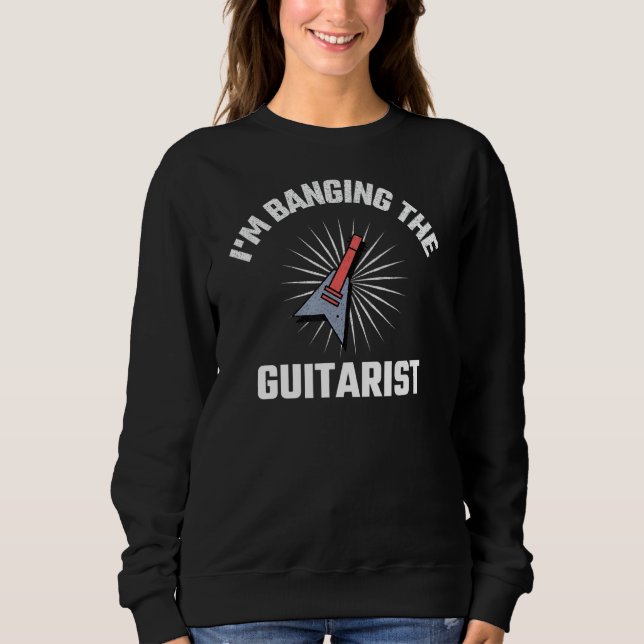 Moletom Eu estou tocando o guitarrista - Novidade engraçad (Frente)