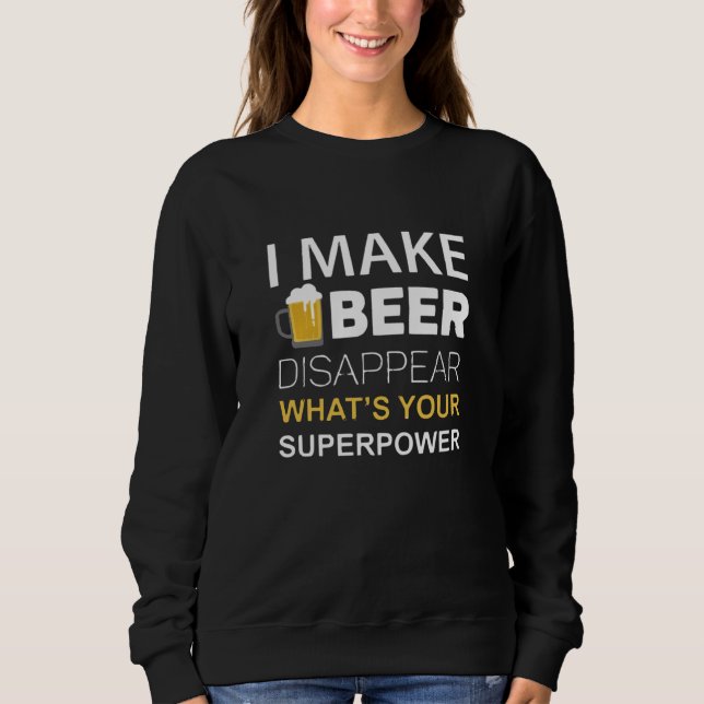 Moletom Eu Faço a Cerveja Desaparecer (Frente)