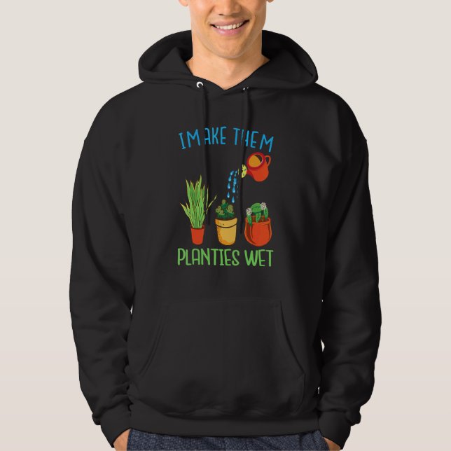 Moletom Eu Faço-Lhes Planetas Molhados, Citando Plantas De (Frente)
