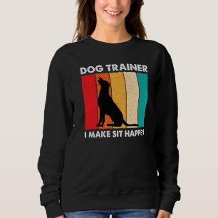 Moletom Eu Faço Sentar Acontecer Treinando Cachorro Retroa