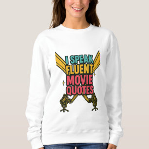 Moletom Eu Falo Filme Fluente Citando Neon Hollywood Art