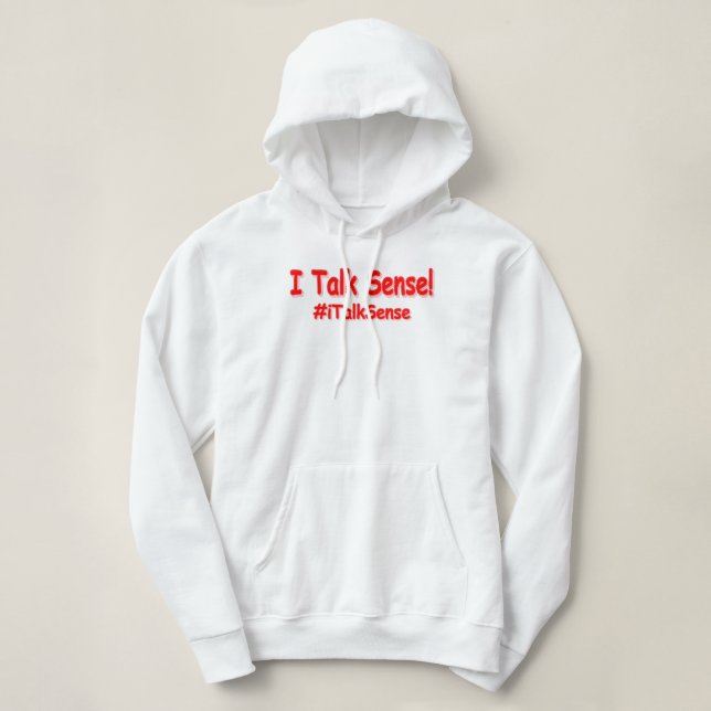 Moletom "Eu Falo Sentido" Design. Comprar Agora (Frente do Design)