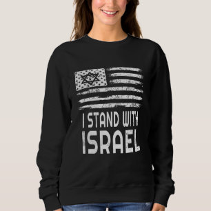 Moletom Eu Fico Com Israel Bandeira Isreal Patriótica