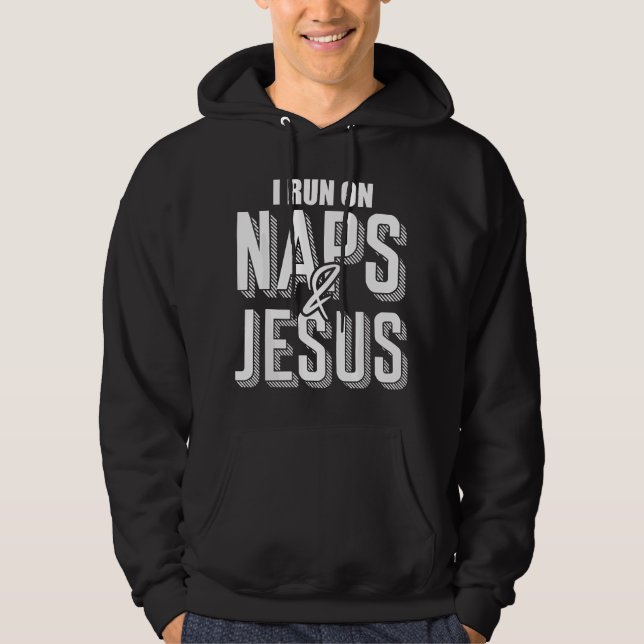 Moletom Eu Funciono Com Sonecas E Jesus Religião Deus Igre (Frente)