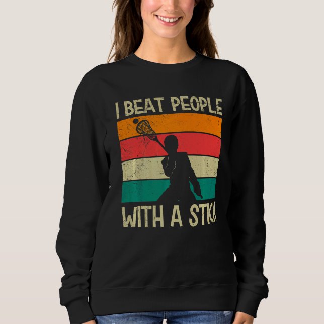 Moletom Eu Ganhei Pessoas Com Um Homem Lacrosse (Frente)