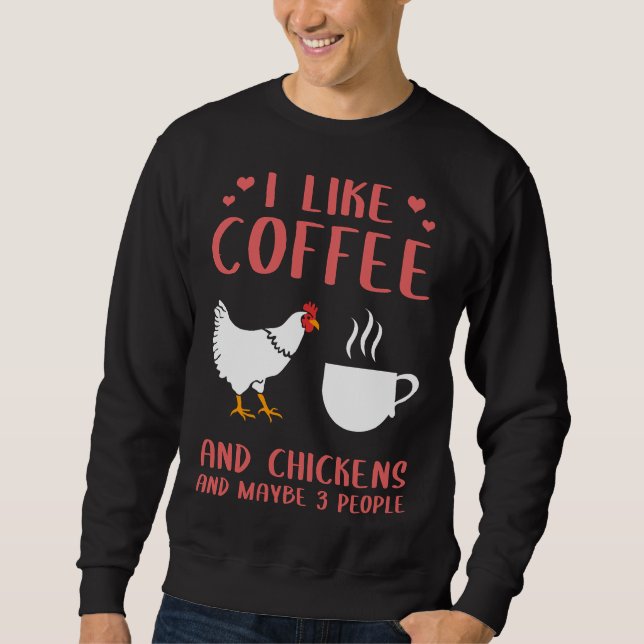 Moletom Eu Gosto De Café E Faqueira De Galinhas (Frente)