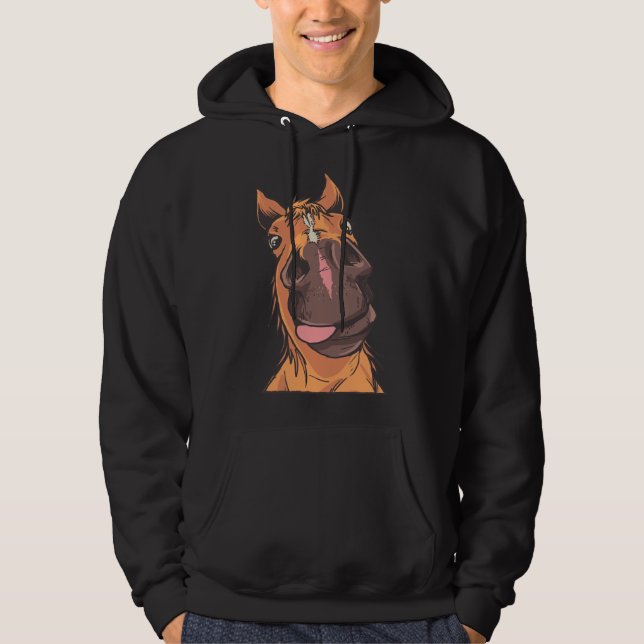 Moletom Eu Gosto de Cavalos Garotas Bonitas Cavalos (Frente)