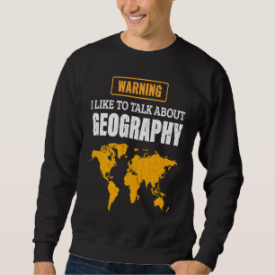 Moletom Eu Gosto de Falar Sobre Professor de Geografia
