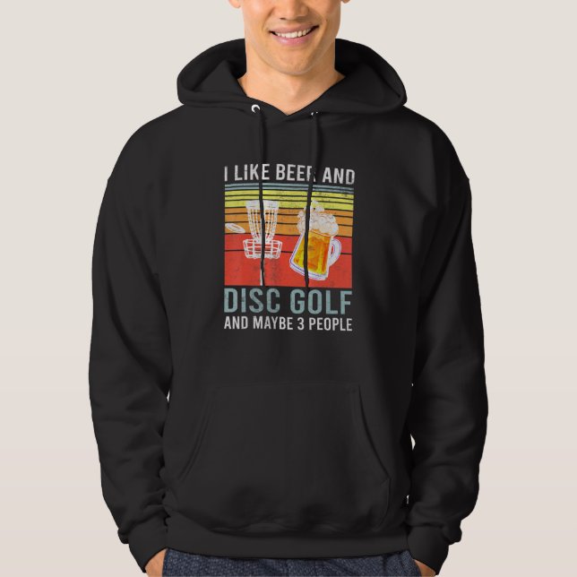 Moletom Eu Gosto De Golfe De Disco De Cerveja Talvez 3 Dra (Frente)