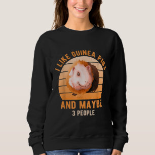 Moletom Eu Gosto De Porcos Guineis Cavy Sobre Guiné Porco