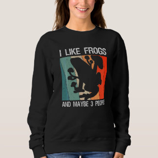 Moletom Eu Gosto de Rãs E Talvez 3 Pessoas Frosch Cogumelo