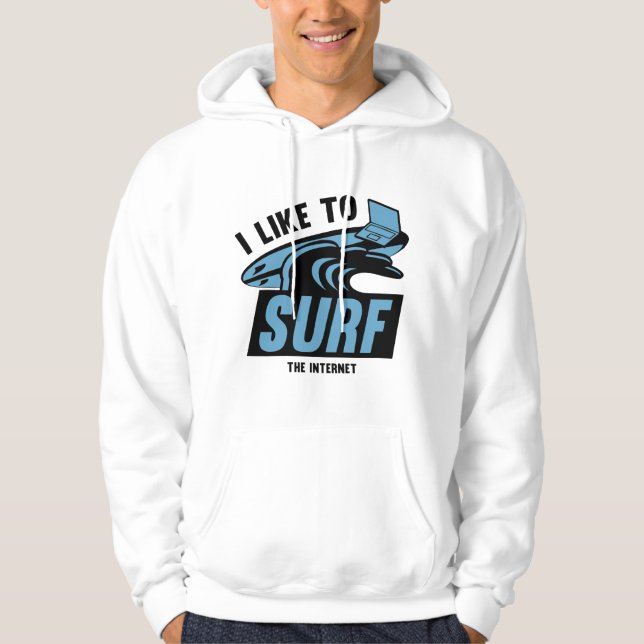 Moletom Eu Gosto De Surf Na Internet (Frente)