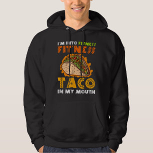 Moletom Eu gosto de Taco de Ajustado na minha boca