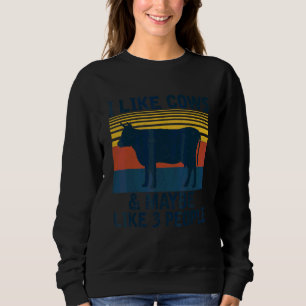 Moletom Eu Gosto de Vacas E Talvez Goste de 3 Pessoas Faze