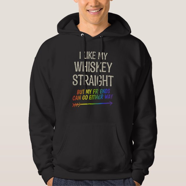 Moletom Eu Gosto Do Meu Hetero Whiskey Orgulhoso Orgulho L (Frente)
