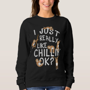 Moletom Eu Gosto Muito De Chillin Ok Sloth 61