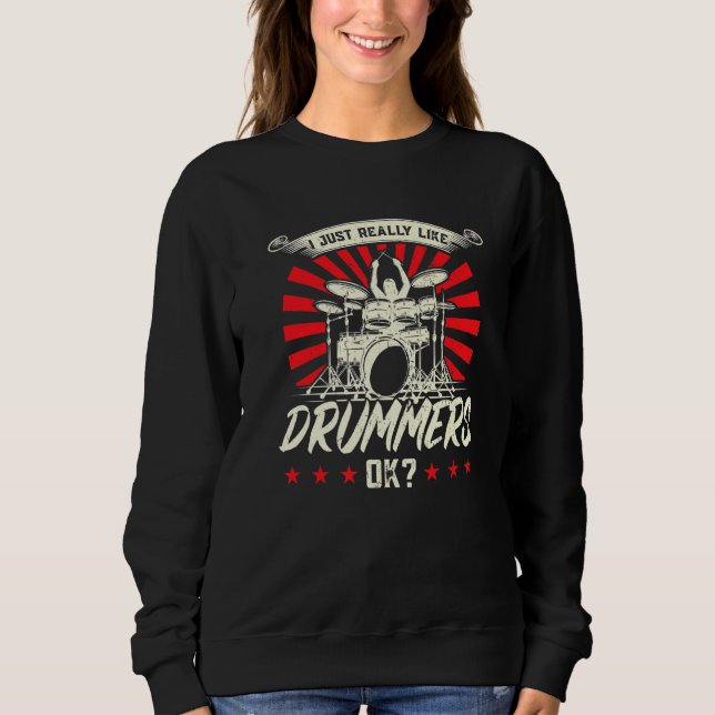Moletom Eu Gosto Muito De Drummers Drum Drummer (Frente)