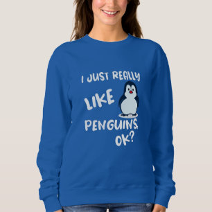 Moletom Eu Gosto Muito De Pinguins, Certo?