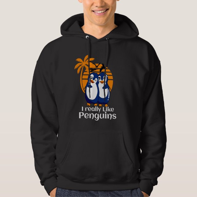 Moletom Eu Gosto Muito De Pinguins Pinguins Pinguim Íce Ch (Frente)