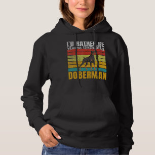 Moletom Eu ia preferencialmente de casa com meu Doberman