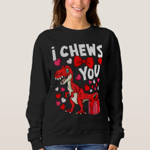 Moletom Eu Justo Você Dia de os namorados Dinossauro Rex C