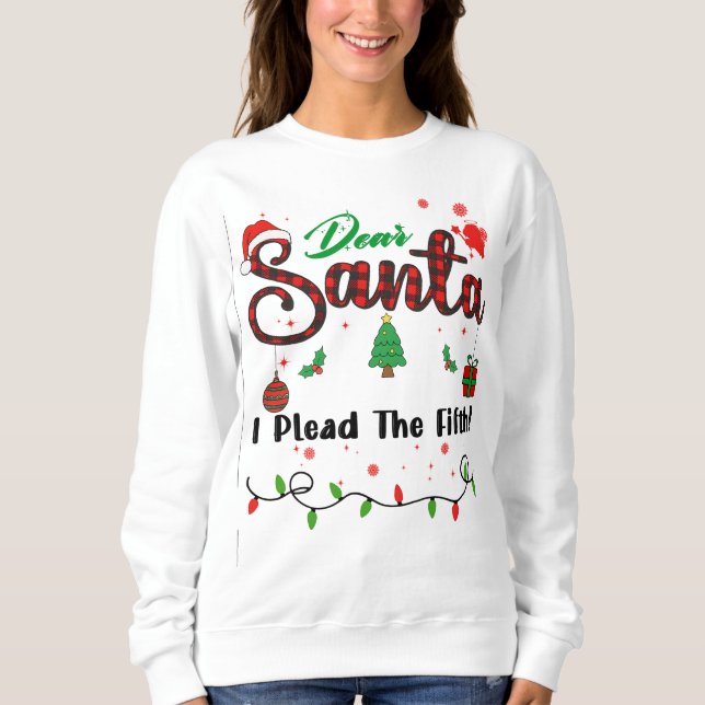 Moletom Eu Lidero Os Quinto Papais noeis De Natal. (Frente)