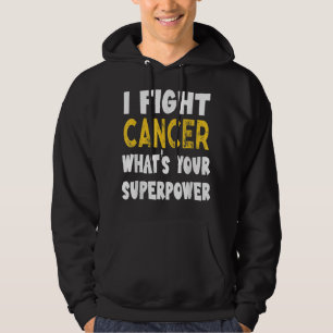 Moletom Eu Luto Cancer Qual é o seu super poder Cancer eng