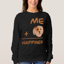 Moletom Eu Mais Cachorro É Igual a Felicidade Amante de Ca
