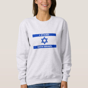 Moletom Eu mantenho com Israel um texto personalizado band