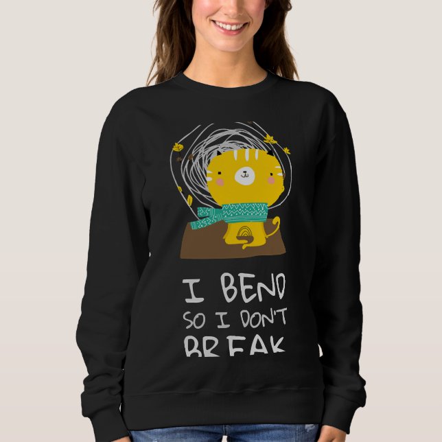 Moletom Eu Me Dobro Para Não Quebrar Um Boneco Com Um Gato (Frente)