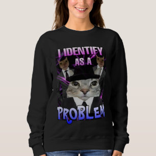 Moletom Eu me identifico como um problema com as mulheres