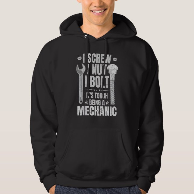 Moletom Eu me ligo, eu me ligo, é difícil ser um mecânico  (Frente)