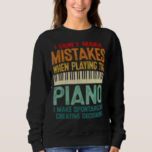 Moletom Eu não cometo erros ao tocar pianista