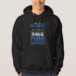 Moletom Eu não cometo erros ao tocar piano