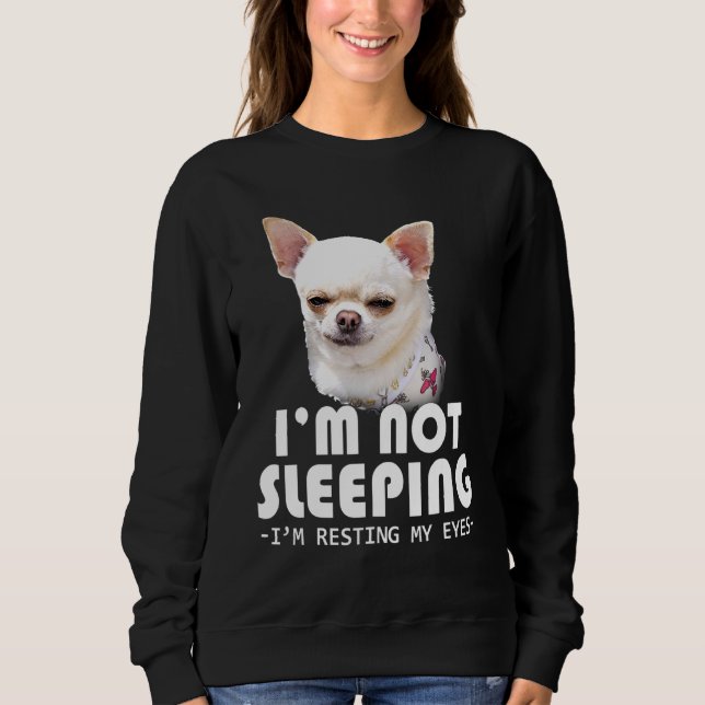 Moletom Eu Não Estou Dormindo Eu Estou Descansando Meus Ol (Frente)