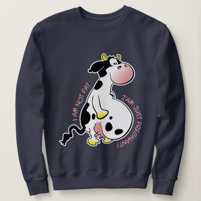 Moletom Eu não estou gorda, estou apenas grávida (Frente do Design)